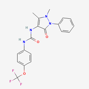 1-(1,5-Dimethyl-3-oxo-2-phenylpyrazol-4-yl)-3-[4-(trifluoromethoxy)phenyl]urea