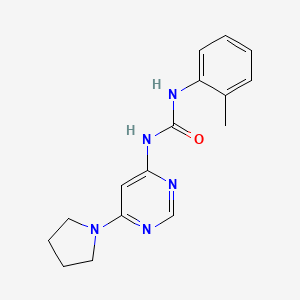 1-(6-(Pyrrolidin-1-yl)pyrimidin-4-yl)-3-(o-tolyl)urea