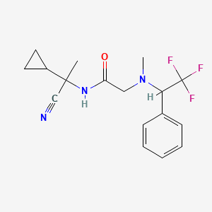 N-(1-cyano-1-cyclopropylethyl)-2-[methyl(2,2,2-trifluoro-1-phenylethyl)amino]acetamide