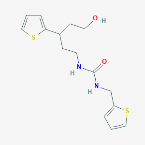 1-(5-Hydroxy-3-(thiophen-2-yl)pentyl)-3-(thiophen-2-ylmethyl)urea