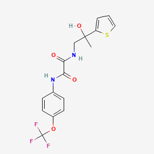 N1-(2-hydroxy-2-(thiophen-2-yl)propyl)-N2-(4-(trifluoromethoxy)phenyl)oxalamide