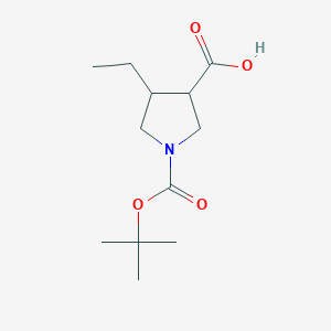 1-(tert-Butoxycarbonyl)-4-ethylpyrrolidine-3-carboxylic acid