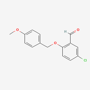 molecular formula C15H13ClO3 B2471936 5-氯-2-[(4-甲氧基苄基)氧基]苯甲醛 CAS No. 632625-64-0