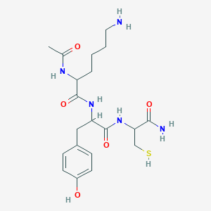 molecular formula C20H31N5O5S B2471948 Ac-DL-赖氨酸-DL-酪氨酸-DL-半胱氨酸-NH2 CAS No. 1287585-40-3