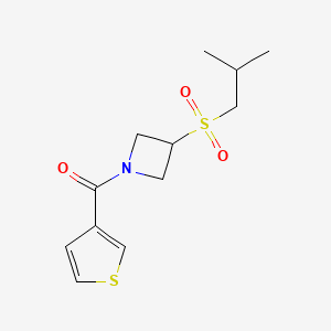 (3-(Isobutylsulfonyl)azetidin-1-yl)(thiophen-3-yl)methanone