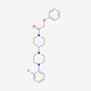 molecular formula C23H28FN3O2 B247195 1-(2-Fluorophenyl)-4-[1-(phenoxyacetyl)-4-piperidinyl]piperazine 
