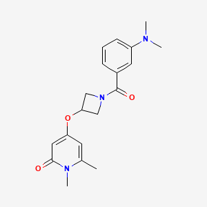 4-((1-(3-(dimethylamino)benzoyl)azetidin-3-yl)oxy)-1,6-dimethylpyridin-2(1H)-one
