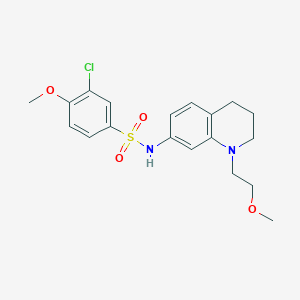 3-chloro-4-methoxy-N-(1-(2-methoxyethyl)-1,2,3,4-tetrahydroquinolin-7-yl)benzenesulfonamide