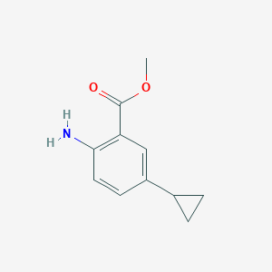 molecular formula C11H13NO2 B2471953 甲基2-氨基-5-环丙基苯甲酸酯 CAS No. 1119088-76-4