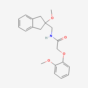 molecular formula C20H23NO4 B2471964 N-((2-methoxy-2,3-dihydro-1H-inden-2-yl)methyl)-2-(2-methoxyphenoxy)acetamide CAS No. 2034260-79-0