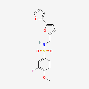 N-([2,2'-bifuran]-5-ylmethyl)-3-fluoro-4-methoxybenzenesulfonamide