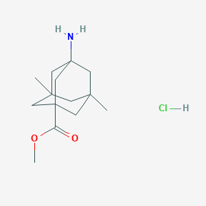 molecular formula C14H24ClNO2 B2472015 Methyl 3-amino-5,7-dimethyladamantane-1-carboxylate hydrochloride CAS No. 1347921-60-1
