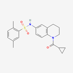 N-[1-(cyclopropanecarbonyl)-3,4-dihydro-2H-quinolin-6-yl]-2,5-dimethylbenzenesulfonamide