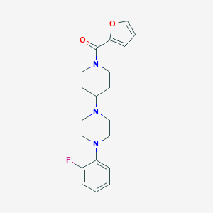 molecular formula C20H24FN3O2 B247203 1-(2-Fluorophenyl)-4-[1-(2-furoyl)-4-piperidinyl]piperazine 