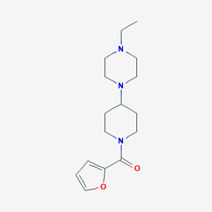 molecular formula C16H25N3O2 B247204 [4-(4-Ethylpiperazin-1-yl)piperidin-1-yl](furan-2-yl)methanone 