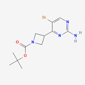 Tert-butyl 3-(2-amino-5-bromopyrimidin-4-yl)azetidine-1-carboxylate