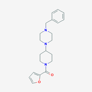 molecular formula C21H27N3O2 B247205 1-Benzyl-4-[1-(2-furoyl)-4-piperidinyl]piperazine 
