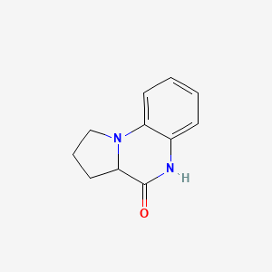 molecular formula C11H12N2O B2472063 1,2,3,3a-四氢吡咯并[1,2-a]喹喔啉-4(5h)-酮 CAS No. 21550-86-7