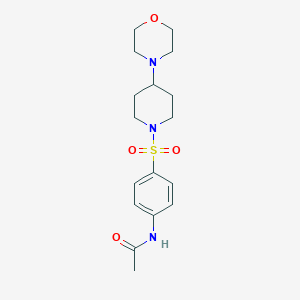 N-(4-{[4-(4-morpholinyl)-1-piperidinyl]sulfonyl}phenyl)acetamide