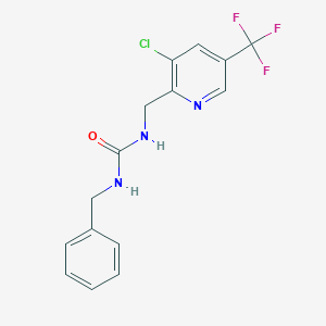 1-Benzyl-3-{[3-chloro-5-(trifluoromethyl)pyridin-2-yl]methyl}urea