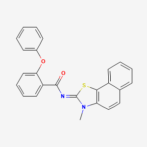 N-(3-methylbenzo[g][1,3]benzothiazol-2-ylidene)-2-phenoxybenzamide