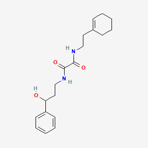 molecular formula C19H26N2O3 B2472077 N1-(2-(cyclohex-1-en-1-yl)ethyl)-N2-(3-hydroxy-3-phenylpropyl)oxalamide CAS No. 1396881-95-0