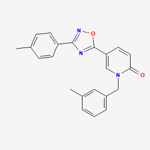 molecular formula C22H19N3O2 B2472084 1-(3-甲基苄基)-5-(3-(对甲苯基)-1,2,4-恶二唑-5-基)吡啶-2(1H)-酮 CAS No. 1251676-36-4