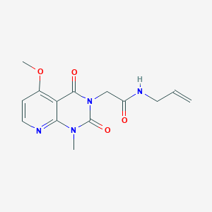 N-allyl-2-(5-methoxy-1-methyl-2,4-dioxo-1,2-dihydropyrido[2,3-d]pyrimidin-3(4H)-yl)acetamide