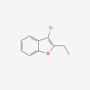 molecular formula C10H9BrO B2472097 3-Bromo-2-ethyl-1-benzofuran CAS No. 325465-53-0
