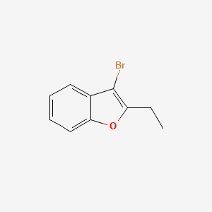 molecular formula C10H9BrO B2472097 3-Bromo-2-etil-1-benzofurano CAS No. 325465-53-0