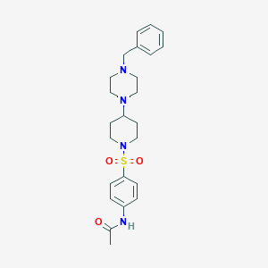 N-(4-{[4-(4-benzyl-1-piperazinyl)-1-piperidinyl]sulfonyl}phenyl)acetamide