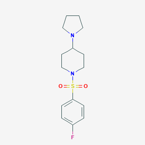 1-[(4-Fluorophenyl)sulfonyl]-4-(pyrrolidin-1-yl)piperidine