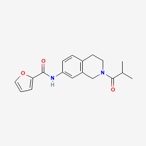 N-(2-isobutyryl-1,2,3,4-tetrahydroisoquinolin-7-yl)furan-2-carboxamide