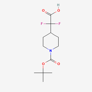 2-(1-(tert-Butoxycarbonyl)piperidin-4-yl)-2,2-difluoroacetic acid
