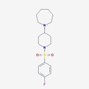 1-{1-[(4-Fluorophenyl)sulfonyl]-4-piperidinyl}azepane