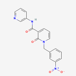 1-(3-nitrobenzyl)-2-oxo-N-pyridin-3-yl-1,2-dihydropyridine-3-carboxamide