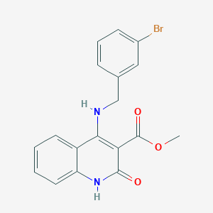 Methyl 4-((3-bromobenzyl)amino)-2-oxo-1,2-dihydroquinoline-3-carboxylate