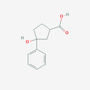 molecular formula C12H14O3 B2472158 3-羟基-3-苯基环戊烷-1-羧酸 CAS No. 1822817-37-7