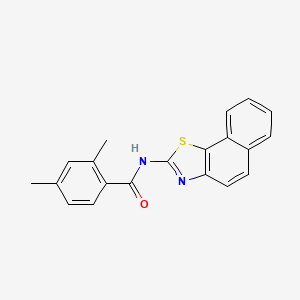 molecular formula C20H16N2OS B2472169 N-benzo[g][1,3]benzothiazol-2-yl-2,4-dimethylbenzamide CAS No. 888411-98-1