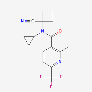 N-(1-Cyanocyclobutyl)-N-cyclopropyl-2-methyl-6-(trifluoromethyl)pyridine-3-carboxamide