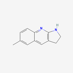 molecular formula C12H12N2 B2472214 6-甲基-1H,2H,3H-吡咯并[2,3-b]喹啉 CAS No. 927999-30-2