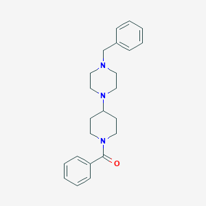 molecular formula C23H29N3O B247222 1-(1-Benzoyl-4-piperidinyl)-4-benzylpiperazine 