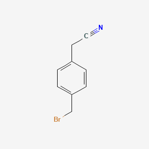 molecular formula C9H8BrN B2472228 2-[4-(Bromomethyl)phenyl]acetonitrile CAS No. 7371-94-0