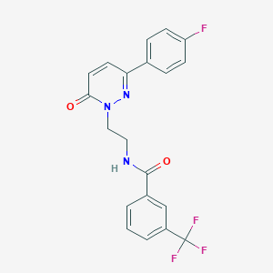 N-(2-(3-(4-fluorophenyl)-6-oxopyridazin-1(6H)-yl)ethyl)-3-(trifluoromethyl)benzamide