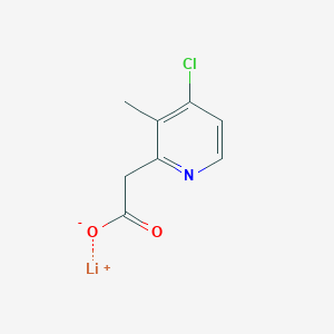 Lithium;2-(4-chloro-3-methylpyridin-2-yl)acetate