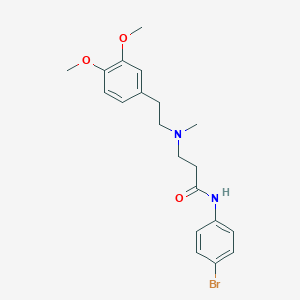 N-(4-bromophenyl)-3-[[2-(3,4-dimethoxyphenyl)ethyl](methyl)amino]propanamide