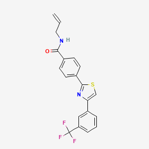 N-allyl-4-{4-[3-(trifluoromethyl)phenyl]-1,3-thiazol-2-yl}benzenecarboxamide