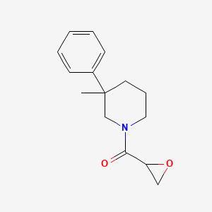 (3-Methyl-3-phenylpiperidin-1-yl)-(oxiran-2-yl)methanone
