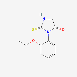 molecular formula C11H12N2O2S B2472292 3-(2-Ethoxyphenyl)-2-thioxoimidazolidin-4-one CAS No. 72799-34-9