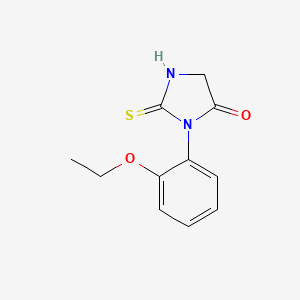 molecular formula C11H12N2O2S B2472292 3-(2-Ethoxyphenyl)-2-thioxoimidazolidin-4-on CAS No. 72799-34-9